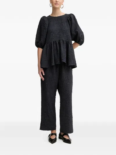 Stine Goya Floral-effect Trousers In Blue