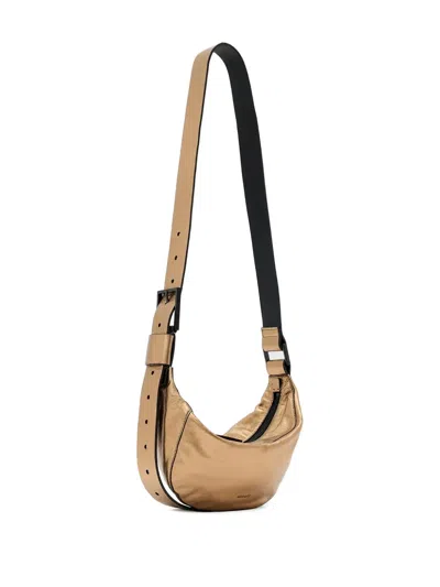 Allsaints Luna Adjustable-strap Cross Body Bag In Gold