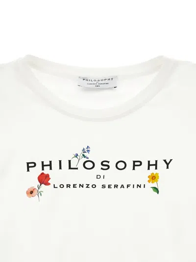 Philosophy Di Lorenzo Serafini Floral-print T-shirt In White