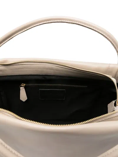 Marc Ellis Logo-plaque Tote Bag In Nude