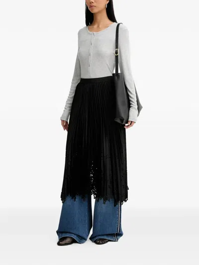 Munthe Pleated Midi Skirt In Black