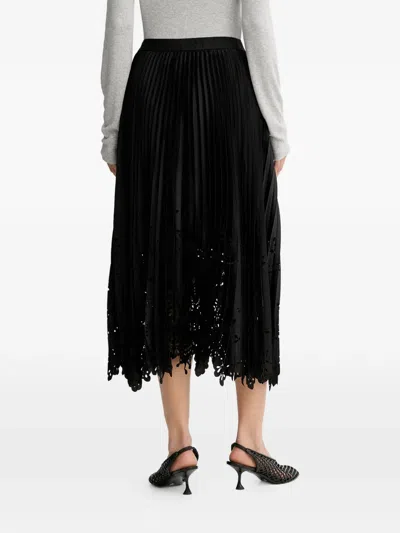 Munthe Pleated Midi Skirt In Black