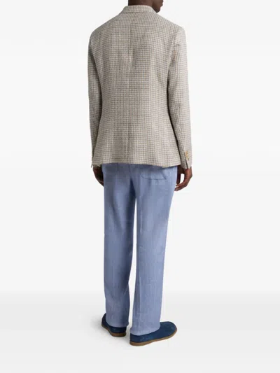 Etro Single-breasted Blazer In Neutral
