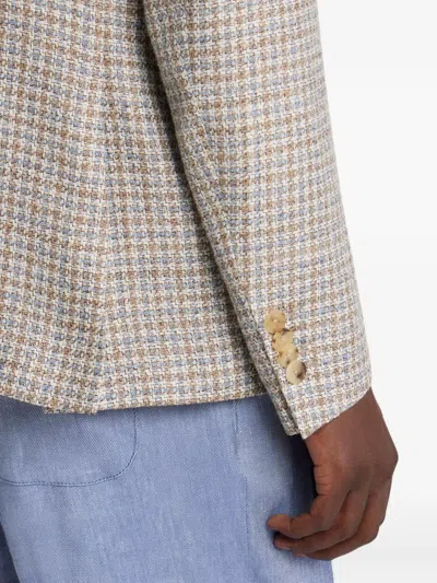 Etro Single-breasted Blazer In Neutral
