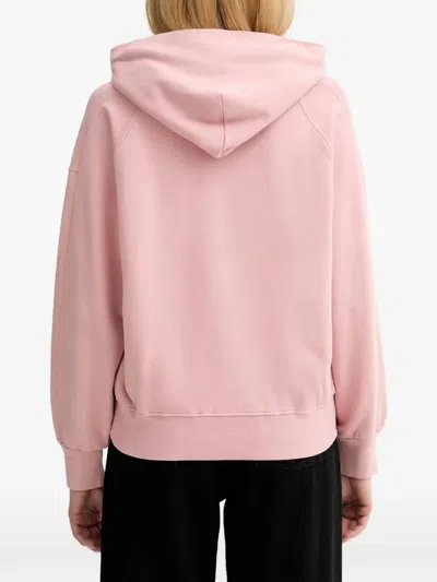 Marc O'polo Embroidered-logo Hoodie In Pink
