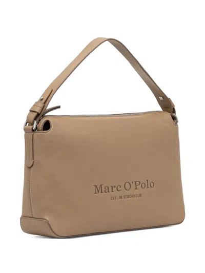 Marc O'polo Debossed-logo Tote Bag In Neutral