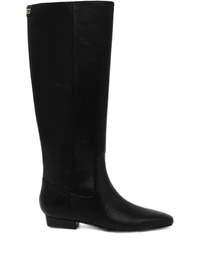 Guess Usa Pointed Knee-high Boots In Black