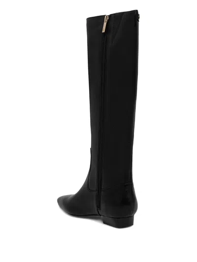 Guess Usa Pointed Knee-high Boots In Black