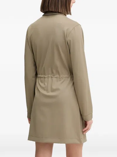 Guess Usa Zip-up Pocket Mini Dress In Green