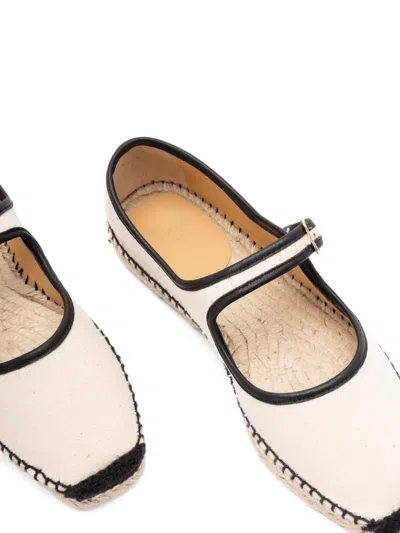 Castaã±er Buckled Piped Espadrilles In Neutral