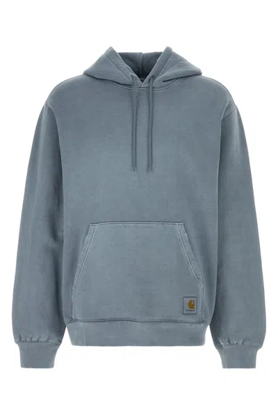 Carhartt Work In Progress Torion Cotton Hoodie In Blue