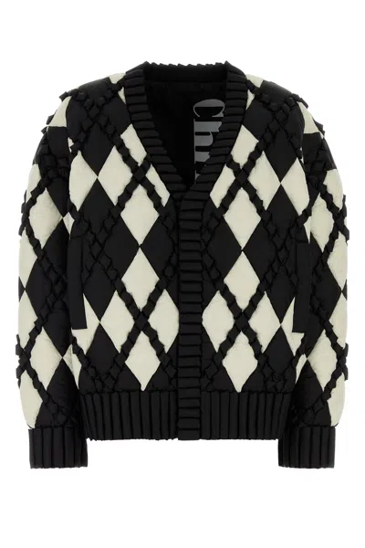 Raxxy Two-tone Nylon Down Jacket In Multi