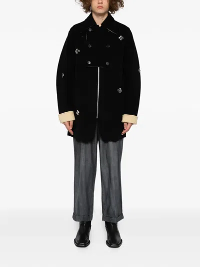 Masu Clover Coat In Black