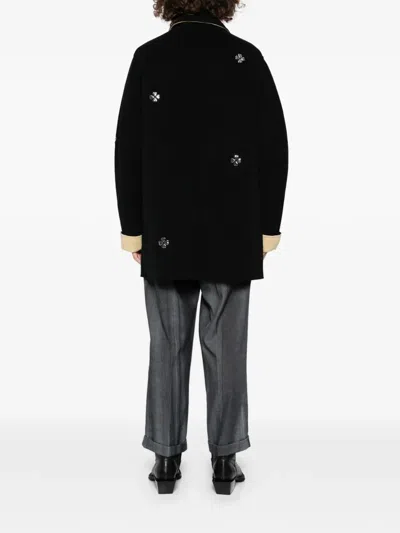 Masu Clover Coat In Black