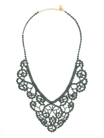 Undercover Crochet Necklace In Black