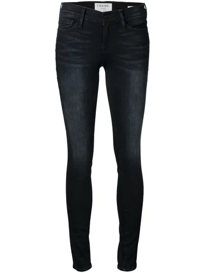 Frame Skinny Jeans In Black