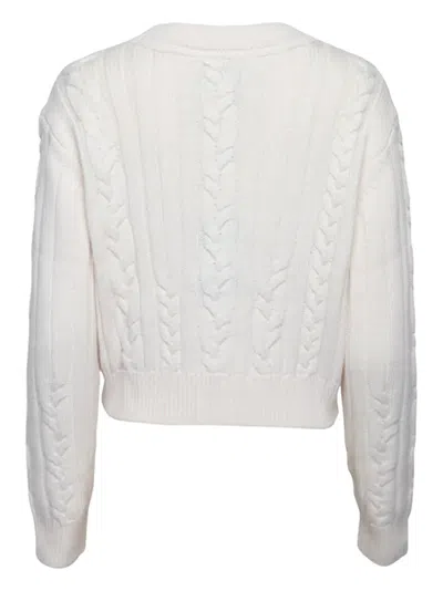 Twp Hemingway Cable-knit Buttoned Cardigan In White