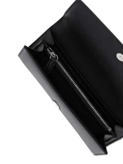 Karl Lagerfeld Embossed-logo Wallet In Black