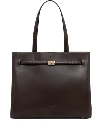 Marc O'polo Strap-detail Tote Bag In Brown