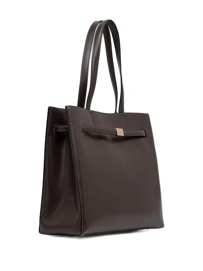 Marc O'polo Strap-detail Tote Bag In Brown