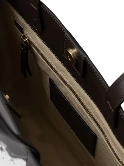 Marc O'polo Strap-detail Tote Bag In Brown