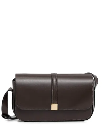 Marc O'polo Square-hardware Crossbody Bag In Brown