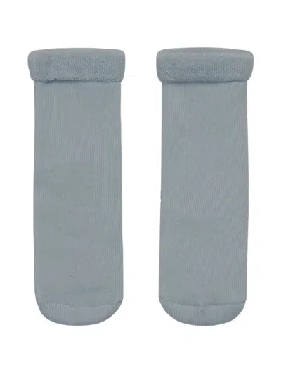 Petit Bateau Heart Print Socks (set Of Three) In Blue