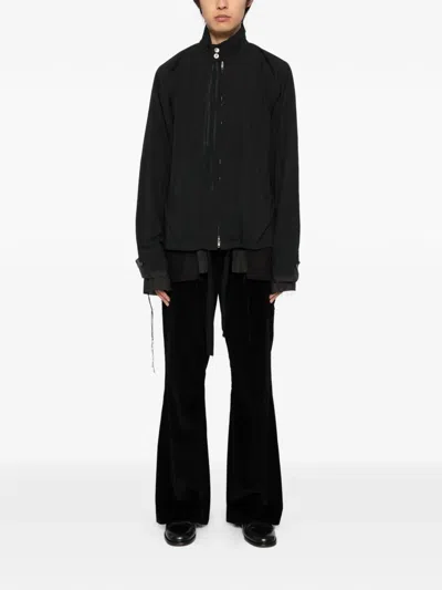 Midorikawa Cottton Zip-up Jacket In Black