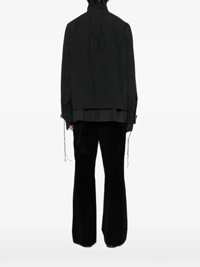 Midorikawa Cottton Zip-up Jacket In Black