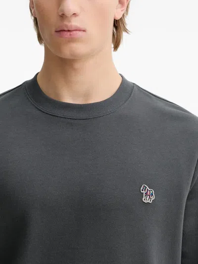 Ps By Paul Smith Embroidered Zebra Sweatshirt In Gray