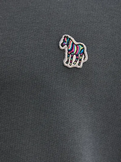 Ps By Paul Smith Embroidered Zebra Sweatshirt In Gray