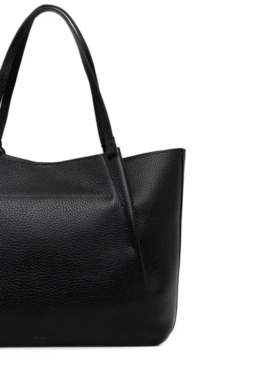 Marc O'polo Medium Pebbled Tote Bag In Black