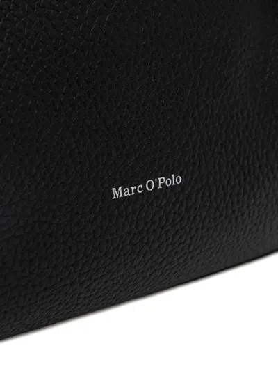 Marc O'polo Medium Pebbled Tote Bag In Black