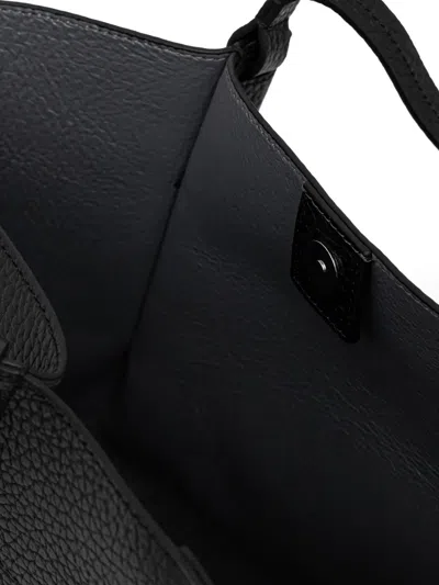 Marc O'polo Medium Pebbled Tote Bag In Black