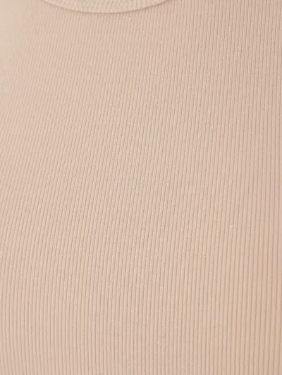 Brunello Cucinelli Ribbed Tank Top In Neutral