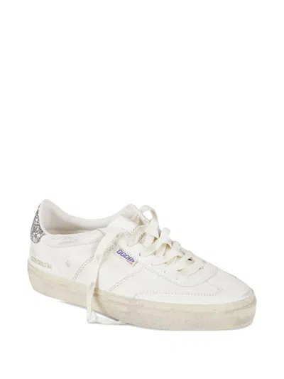 Golden Goose Glitter Sneakers In White