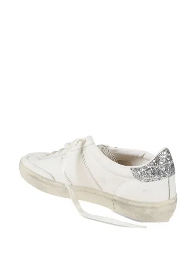 Golden Goose Glitter Sneakers In White