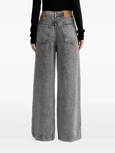 抽绳系带牛仔裤