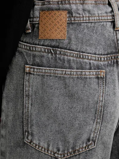 抽绳系带牛仔裤