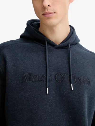 Marc O'polo Logo Hoodie In Blue