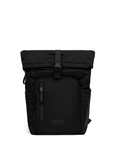 Marc O'polo Buckle Rolltop Backpack In Black