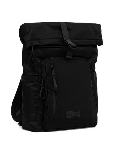 Marc O'polo Buckle Rolltop Backpack In Black