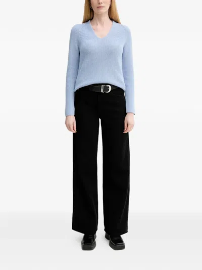 Marc O'polo V-neck Sweater In Blue