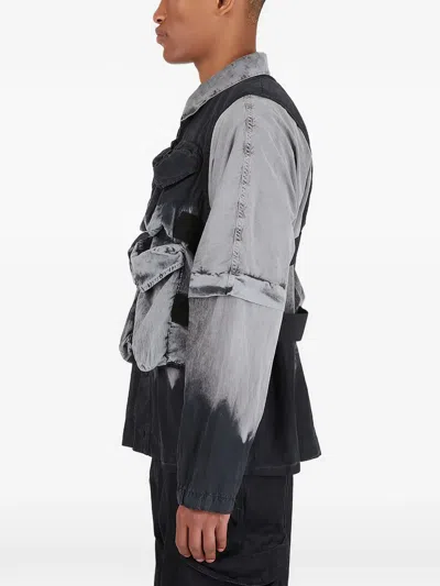 Nemen Zip-up Pocket Gilet In Black