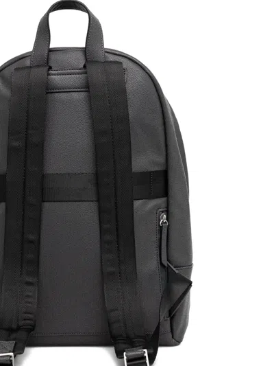 Guess Usa Triangle Logo Pattern Backpack In Gray