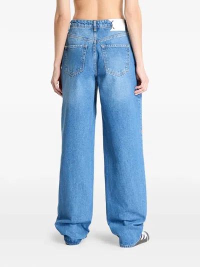 Daily Paper Asola Avery Cotton Jeans In Blue