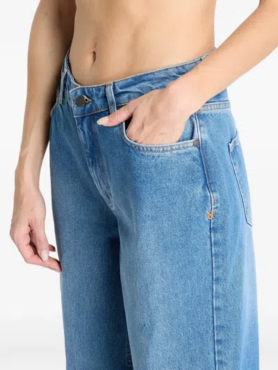 Daily Paper Asola Avery Cotton Jeans In Blue