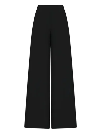 Di Stavnitser Aurora Silk Trousers In Black