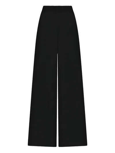 Di Stavnitser Aurora Silk Trousers In Black