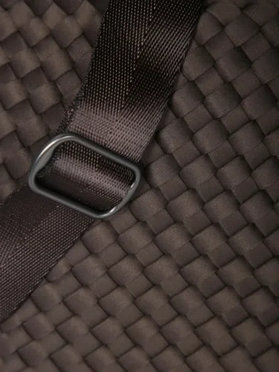 Naghedi Woven Handle Tote Bag In Brown